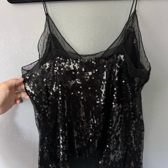 Free people intimately black sequin top XS NWOT - Picture 4 of 7